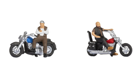 Noch 15906 - Figure Set - Rockers on Motorbikes (HO Scale)