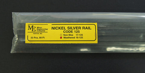 Micro Engineering - 16-125 - Weathered Rail - Code 125