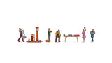 Noch 16280 - Themed Figures Set - Flea Market (7pc) (HO Scale)