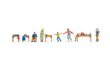 Noch 16281 - Themed Figures Set - Flea Market (9pc) (HO Scale)