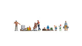 Noch 16282 - Themed Figures Set - Flea Market (7pc) (HO Scale)