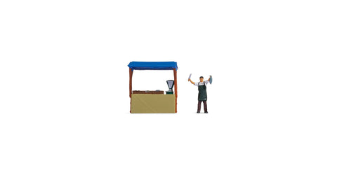 Noch 16503 - Tiny Scenes - Fish Stall (HO Scale)