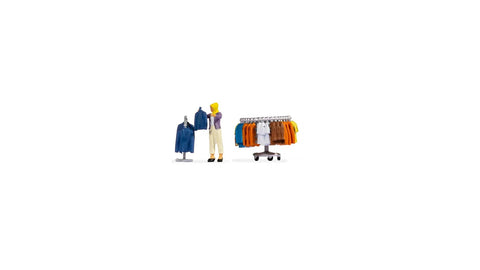 Noch 16509 - Tiny Scenes - Clothes Shopping (HO Scale)