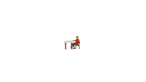 Noch 16513 - Tiny Scenes - Lunch (HO Scale)