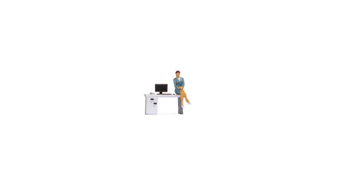 Noch 16517 - Tiny Scenes - In the Office (HO Scale)