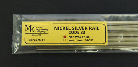 Micro Engineering - 17-083 - Non-Weathered Rail - Code 83
