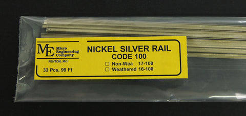 Micro Engineering - 17-100 - Non-Weathered Rail - Code 100
