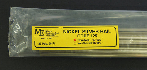 Micro Engineering - 17-125 - Non-Weathered Rail - Code 125