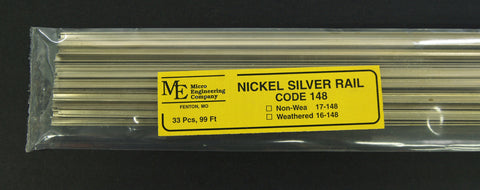 Micro Engineering - 17-148 - Non-Weathered Rail - Code 148 (O Scale)