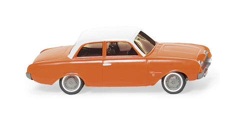 17020001 - Ford Taunus 17M - Orange with White Roof (HO Scale)