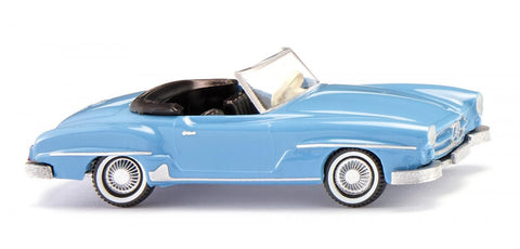 17025002 - Mercedes Benz 190 SL Cabrio - Light Blue (HO Scale)
