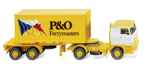 17052603 - Container Semi-Trailer 20' (DAF) - "P&O" (HO Scale)