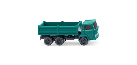 17094510 - Flatbed Tipper (Magirus) - Water Blue (N Scale)
