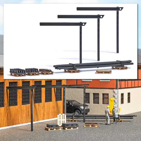 1815 - Scenery Set - Pallets with Machine Parts (HO Scale)