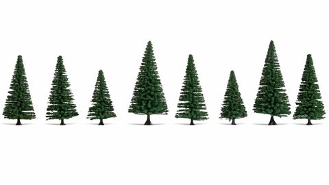 Noch 25640 - Fir Trees - 8pc (8 - 10cm)