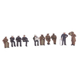 Atlas - 3009953 - 10pc Army/Navy Passenger Figure Set (O Scale)
