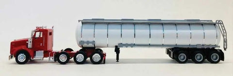 326-6609 - Kenworth T800 Truck with Chemical Tank Trailer - Red/White (HO Scale)