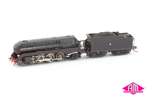 NSW C38 Class Locomotive - 3804 black red lining (N Scale)