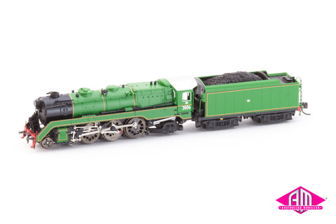 NSW C38 Class Locomotive - 3806 green 1960's (N Scale)