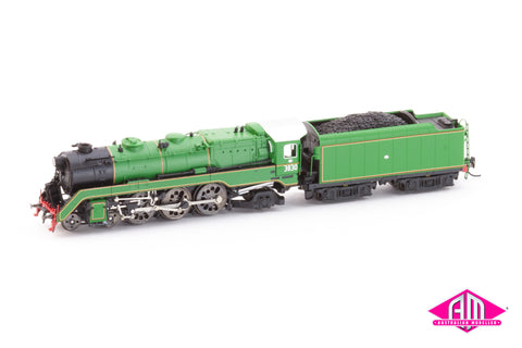 NSW C38 Class Locomotive - 3830 green mid 1960's (N Scale)