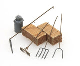 Artitec - Farmer's Tools: Scythe, Rake, Pitchforks (HO Scale)