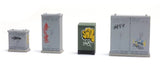 Artitec - NL Switchboxes with Graffiti (HO Scale)
