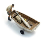 Artitec - Sailing Boat Optimist with Trailer and Figure (HO Scale)