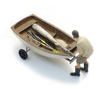 Artitec - Sailing Boat Optimist with Trailer and Figure (HO Scale)