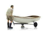 Artitec - Sailing Boat Optimist with Trailer and Figure (HO Scale)