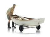 Artitec - Sailing Boat Optimist with Trailer and Figure (HO Scale)
