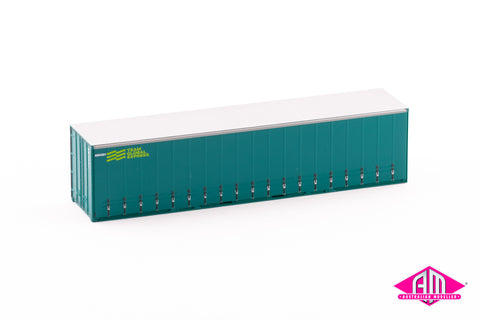 40' Curtain Side Container TGE Green Tarp twin pack 40CS-50