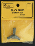 Micro Engineering - 42-101 - Track Gauge - Code 100 - Metal 3 Point (HO Scale)
