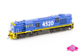 45 Class Locomotive 4520 Freight Rail Light Blue (45-22) HO Scale