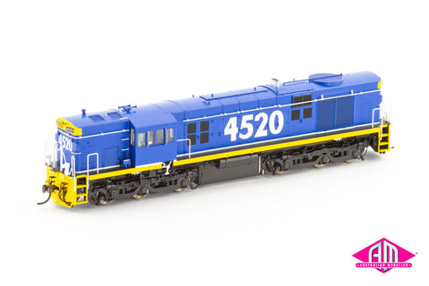 45 Class Locomotive 4520 Freight Rail Light Blue (45-22) HO Scale