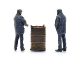Artitec - Trackworkers with Burning Barrel (HO Scale)
