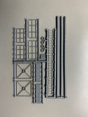 628-0408 - Grain Elevator - Catwalks & Ladders (HO Scale)