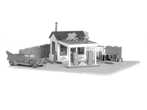 Micro Engineering - 65-139 - Gas Station (N Scale)