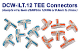 DCC Concepts DCW-iLT.12 DCC Concepts Solderless i-Link TEE Connectors (12 pack)