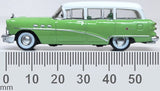 87BCE54003 - 1954 Buick Century Estate Wagon - Willow Green and White (HO Scale)