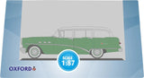 87BCE54003 - 1954 Buick Century Estate Wagon - Willow Green and White (HO Scale)