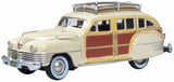 87CB42003 - 1942 Chrysler T & C Woody Wagon - Catalina Tan (HO Scale)