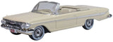 87CI61005 - 1961 Chevrolet Impala - Beige and White (HO Scale)
