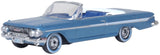 87CI61006 - 1961 Chevrolet Impala - Jewel Blue and White (HO Scale)