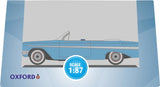 87CI61006 - 1961 Chevrolet Impala - Jewel Blue and White (HO Scale)