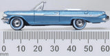 87CI61006 - 1961 Chevrolet Impala - Jewel Blue and White (HO Scale)