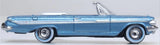 87CI61006 - 1961 Chevrolet Impala - Jewel Blue and White (HO Scale)