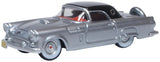 87TH56007 - 1956 Ford Thunderbird - Metallic Gray and Raven Black (HO Scale)