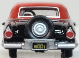 87TH56008 -  1956 Ford Thunderbird - Raven Black/Fiesta Red (HO Scale)