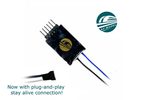 DCC Concepts AED-6PD.4 - AE Model Nano 6-Pin 4 Function Decoder