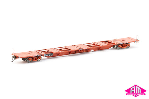 Victorian VQGX Container Wagon, VR Wagon Red (1981-1994) - 4 Car Pack, AFV-6